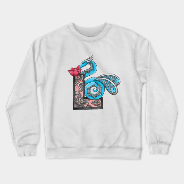 Lacewing Dragon Crewneck Sweatshirt by BeksSketches